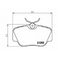 Pastiglie Freno Mercedes-benz 190 E 2.3 1986 09-1991 08 Mintex