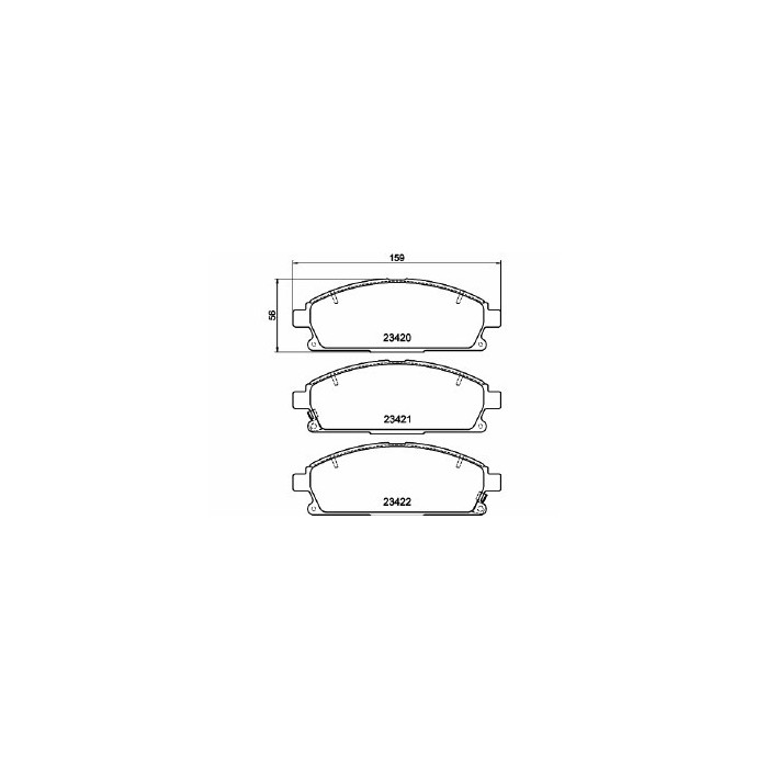 Pastiglie Freno Infiniti Q45 Ii 4.1 1997 01-2001 01 Mintex