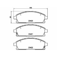 Pastiglie Freno Infiniti Q45 Ii 4.1 1997 01-2001 01 Mintex