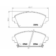 Pastiglie Freno Nissan Primera Hatchback 1.6 2002 07-2008 12 Mintex