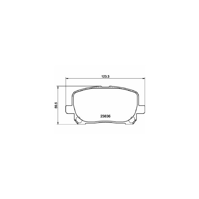 Pastiglie Freno Toyota Avensis Verso 2.4 2001 08-2007 08 Mintex