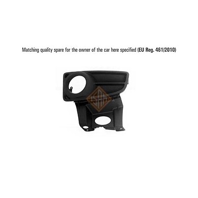 Griglia sinistra paraurti anteriore con sede fendinebbia, compatibile con FIAT PANDA dal 09/2003 al 11/2011