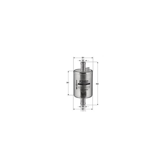Filtro gas gas46002 alfa romeo, fiat, lancia
