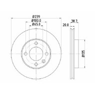 Tamburo Freno Volkswagen Polo Variant 1.7 Sdi 1997 08-2001 09 Mintex