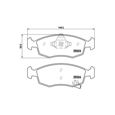 Brembo Pastiglie Ant 25323 01