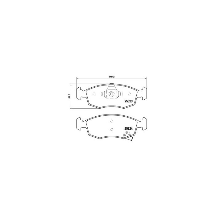 Brembo Pastiglie Ant 25323 01