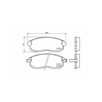 Pastiglie Freno Nissan Maxima Iii 3.0 1988 10-1994 06 Mintex