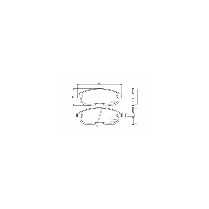 Pastiglie Freno Nissan Maxima Iii 3.0 1988 10-1994 06 Mintex