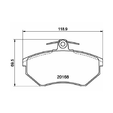 Pastiglie Freno Volkswagen Passat Variant 2.0 1990 02-1997 05 Mintex