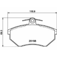 Pastiglie Freno Volkswagen Passat Variant 2.0 1990 02-1997 05 Mintex