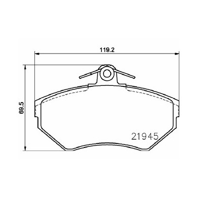 Pastiglie Freno Volkswagen Polo 100 1.4 16v 1996 04-1999 10 Mintex