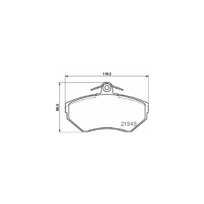 Pastiglie Freno Volkswagen Polo 100 1.4 16v 1996 04-1999 10 Mintex