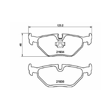 Pastiglie Freno Bmw Serie 3 E46 320d 110 Kw Dal 97 Posteriori Mintex