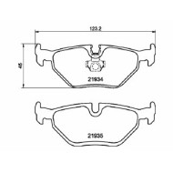 Pastiglie Freno Bmw Serie 3 E46 320d 110 Kw Dal 97 Posteriori Mintex