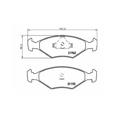 Pastiglie Freno Fiat Fiorino Furgonato 65 1.7 Td 1997 01-2001 05 Mintex