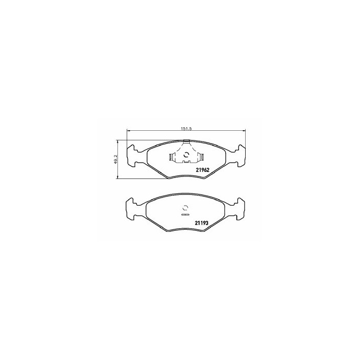 Pastiglie Freno Fiat Fiorino Furgonato 65 1.7 Td 1997 01-2001 05 Mintex
