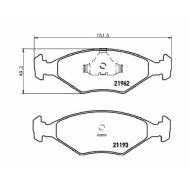 Pastiglie Freno Fiat Fiorino Furgonato 65 1.7 Td 1997 01-2001 05 Mintex
