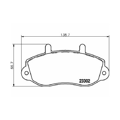 Pastiglie Freno Vauxhall Movano Mk I (a) Van 2.5 Cdti 2006 08-2010 05 Mintex
