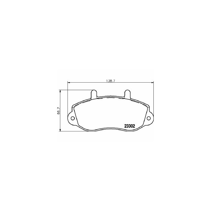 Pastiglie Freno Vauxhall Movano Mk I (a) Van 2.5 Cdti 2006 08-2010 05 Mintex