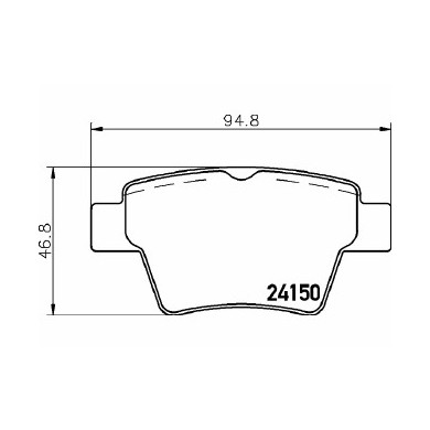 Pastiglie Freno Peugeot 307 1.4 2000 08-2014 12 Mintex