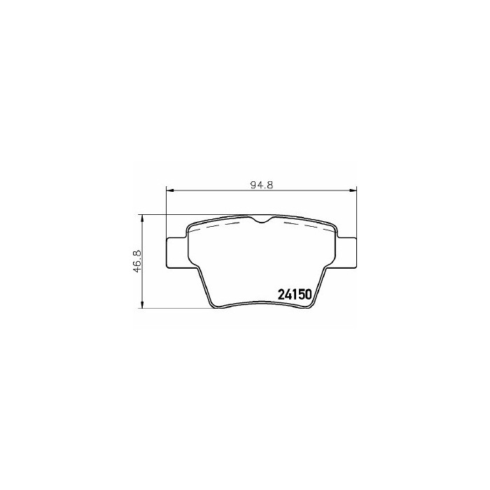 Pastiglie Freno Peugeot 307 1.4 2000 08-2014 12 Mintex