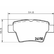 Pastiglie Freno Peugeot 307 1.4 2000 08-2014 12 Mintex