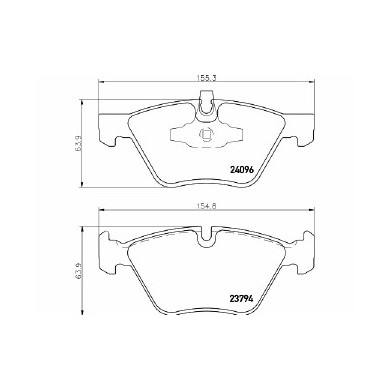 Pastiglie Freno Bmw 3 Touring 316d 2009 09-2012 06 Mintex