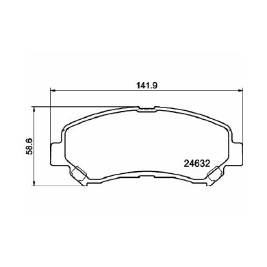 Pastiglie Freno Nissan X-trail 2.0 Fwd 2008 06-2013 11 Mintex