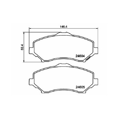 Pastiglie Freno Dodge Journey 2.4 2009 01-2019 12 Mintex