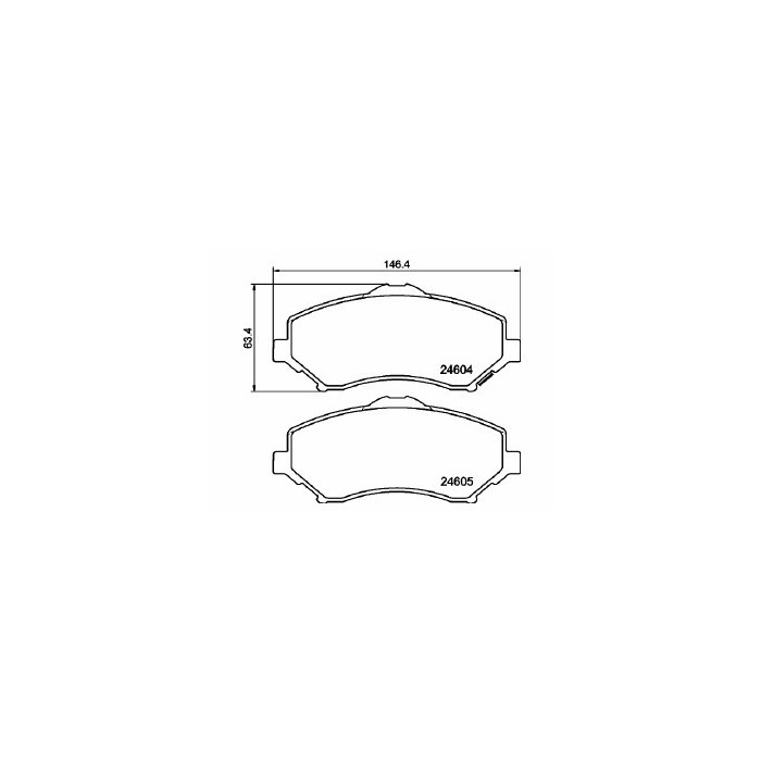 Pastiglie Freno Dodge Journey 2.4 2009 01-2019 12 Mintex