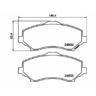 Pastiglie Freno Dodge Journey 2.4 2009 01-2019 12 Mintex