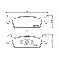 Pastiglie Freno Dacia Logan Mcv Ii 1.0 Sce 75 2016 12-2019 12 Mintex