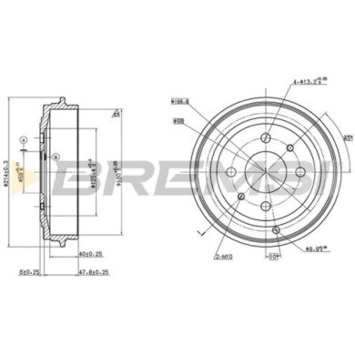 NEUTRO.jpg Kit Tamburi Freno Posteriore 94014800 FIAT 500 (312)