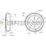 Kit Tamburi Freno Posteriore 94014800 FIAT 500 (312)