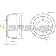 Kit Tamburi Freno Posteriore 94021500 ALFA ROMEO AR 8 Furgonato (280)
