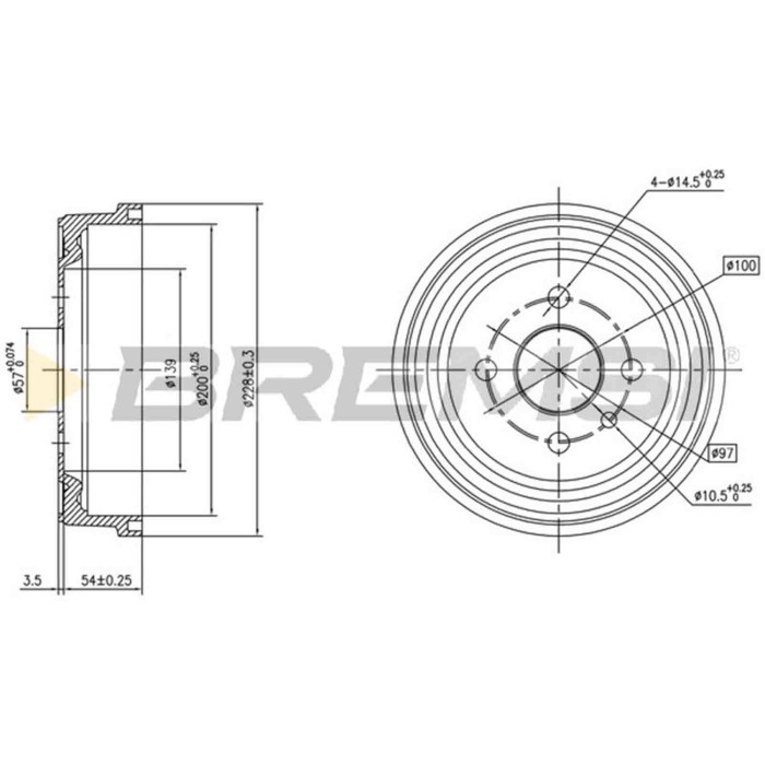 NEUTRO.jpg Kit Tamburi Freno Posteriore 94007800 OPEL ASTRA F (T92)