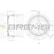 Kit Tamburi Freno Posteriore 94008600 BEDFORD ASTRA VAN Cassone / Furgonato / Promiscuo
