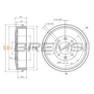 Kit Tamburi Freno Posteriore 94010300 CITROEN BERLINGO MULTISPACE (B9)