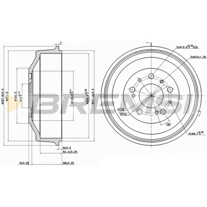 NEUTRO.jpg Kit Tamburi Freno Posteriore 94010200 ALFA ROMEO AR 6 Autobus (280)