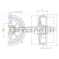 Kit Tamburi Freno Posteriore 94024900 CITROEN XSARA (N1)