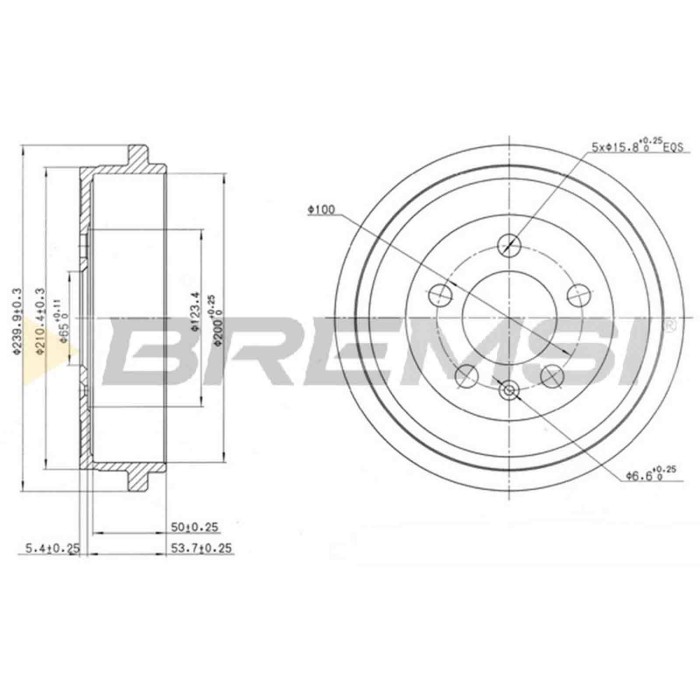 NEUTRO.jpg Kit Tamburi Freno Posteriore 94023800 AUDI A2 (8Z0)