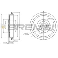 Kit Tamburi Freno Posteriore 94029500 SEAT INCA (6K9)