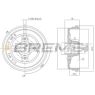 Kit Tamburi Freno Posteriore 94032300 RENAULT CLIO III (BR0/1 CR0/1)