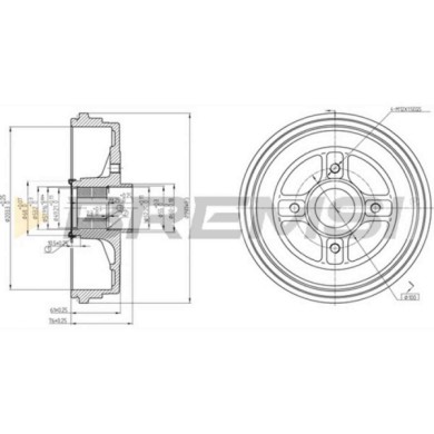 NEUTRO.jpg Kit Tamburi Freno Posteriore 94019500 DACIA LOGAN (LS)