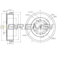 Kit Tamburi Freno Posteriore 94039900 TOYOTA Hiace/Commuter V Autobus Verniciato