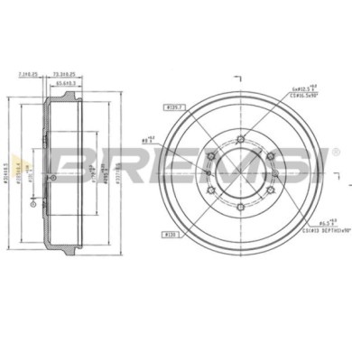 NEUTRO.jpg Kit Tamburi Freno Posteriore 94039400 ISUZU D-Max II Verniciato