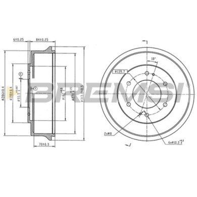 NEUTRO.jpg Kit Tamburi Freno Posteriore HYUNDAI Galloper II Verniciato