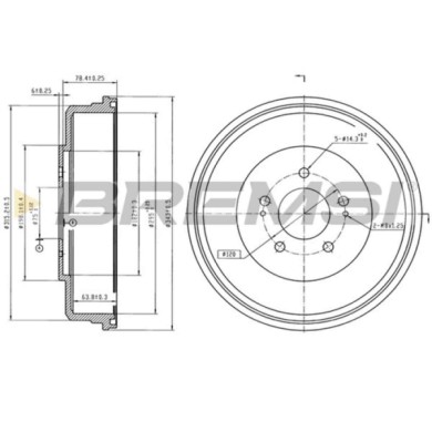 NEUTRO.jpg Kit Tamburi Freno Posteriore 94035800 HYUNDAI H-1 Furgonato Verniciato
