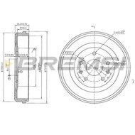 Kit Tamburi Freno Posteriore 94030900 LAND ROVER Freelander Verniciato