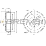 Kit Tamburi Freno Posteriore 94022400 SMART City-Coupé Verniciato